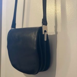 Worthington Black Genuine Leather Crossbody NWOT
